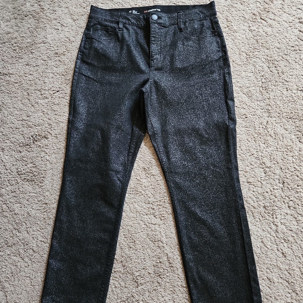 NEW ☆ Liz Claiborne Crop "Sparkle" Jeans, Size 10, Brand NEW!
